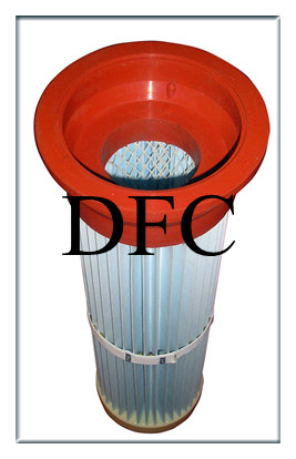 Silicon top cap dust filter cartridge